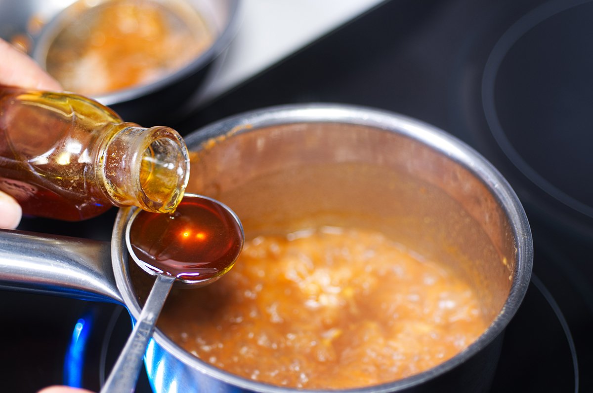 pouring honey