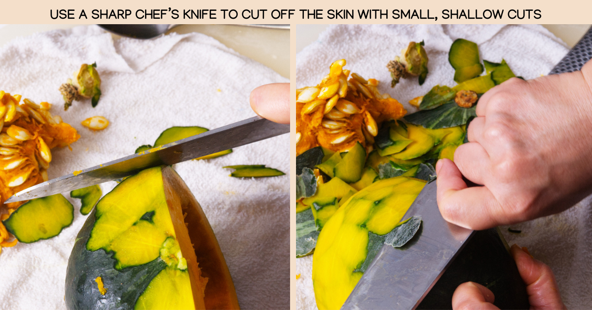 peel kabocha