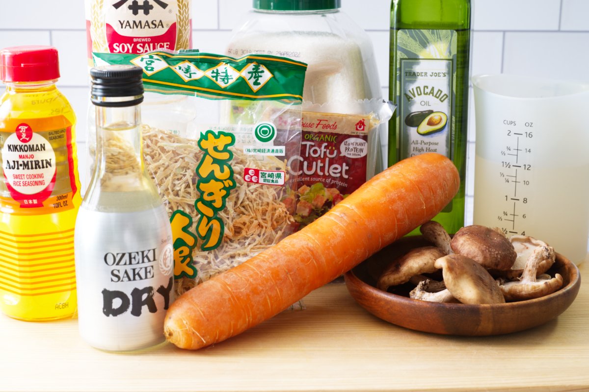 ingredients for kiriboshi daikon