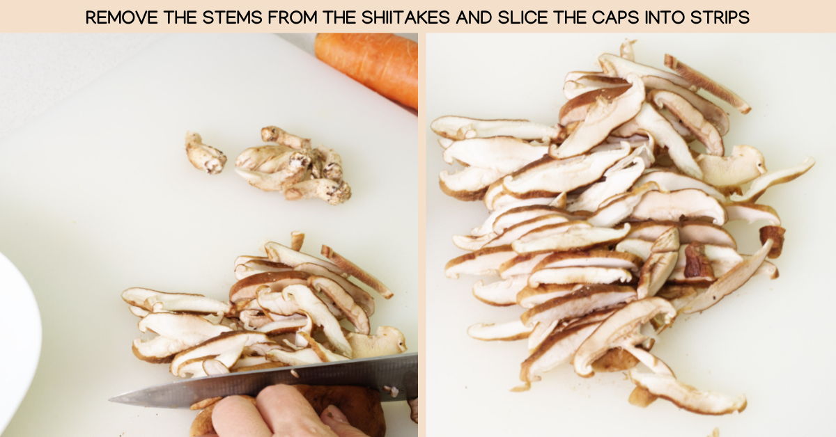 shiitakes daikon