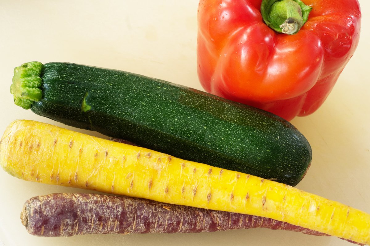 veggies for vegetarian bibimbap