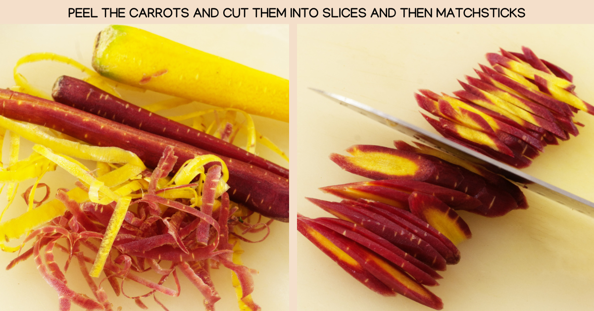 carrot matchsticks bibimbap