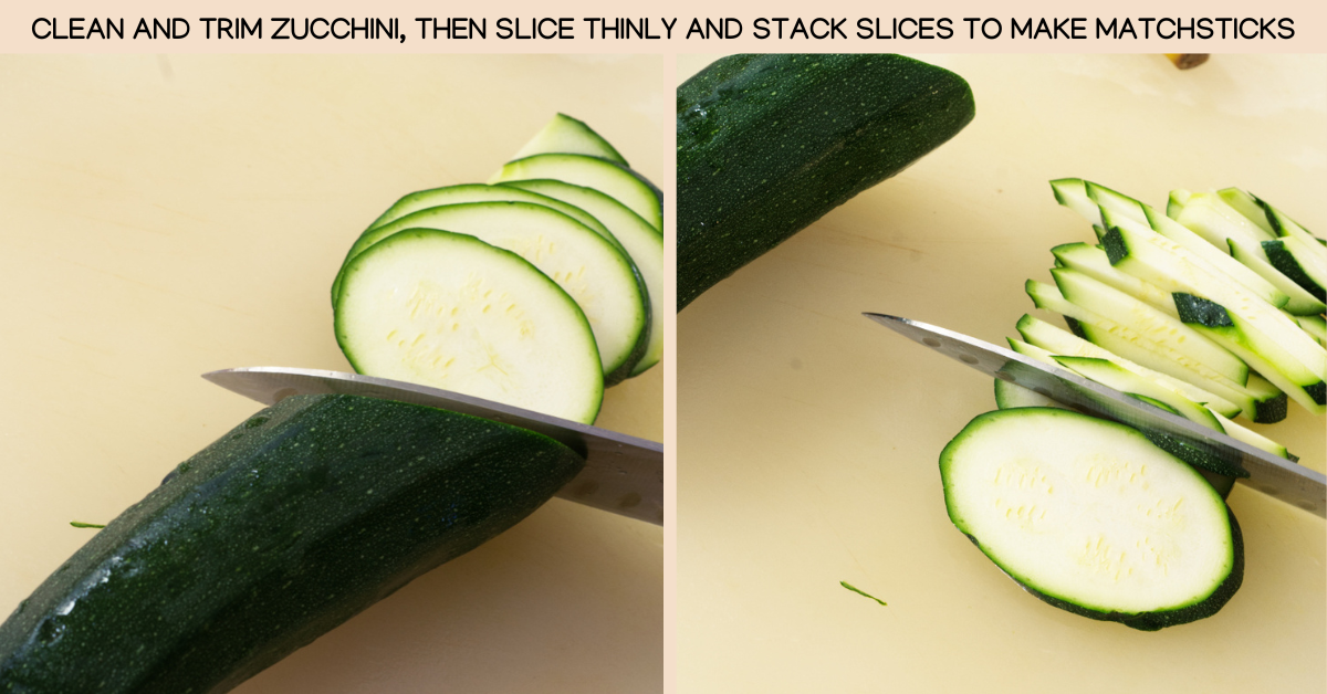 sliced zucchini