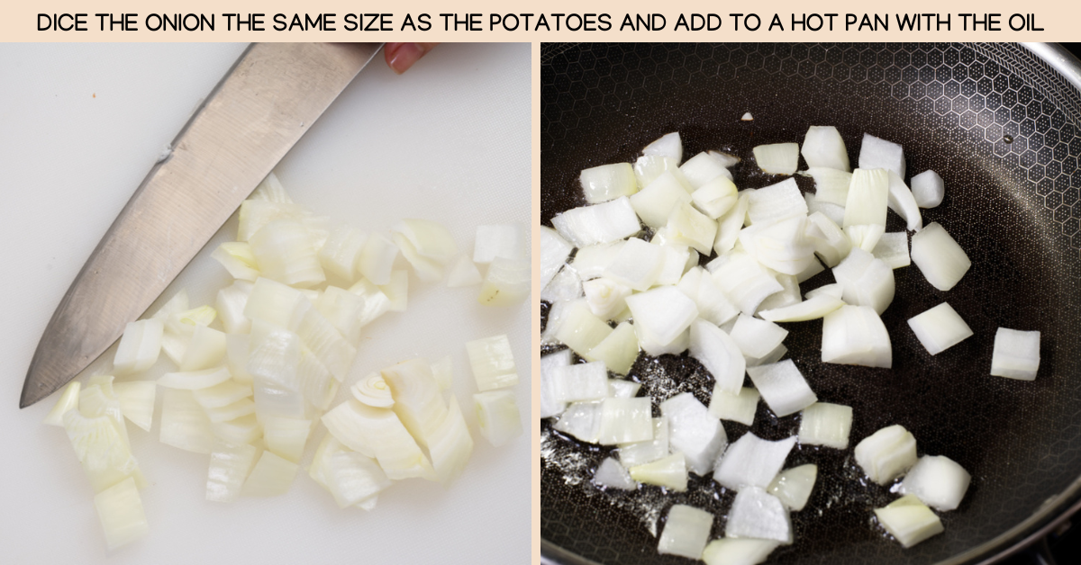 dice onions soy glazed