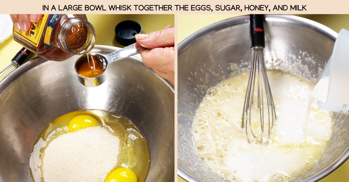 mixing the wet ingredients