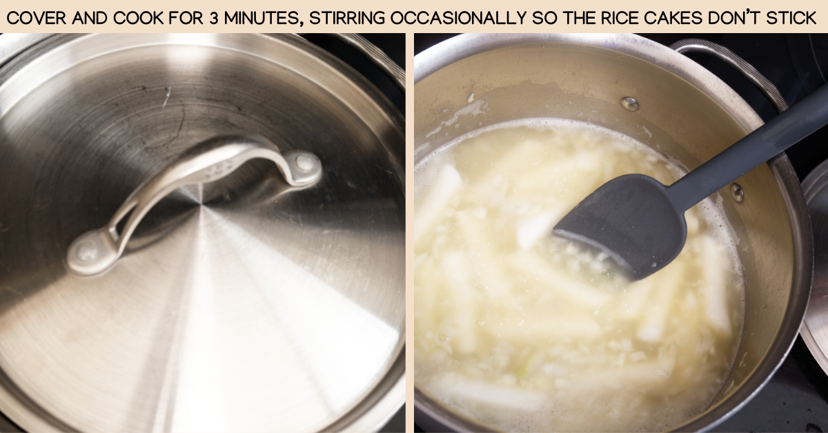 stir rice cakes