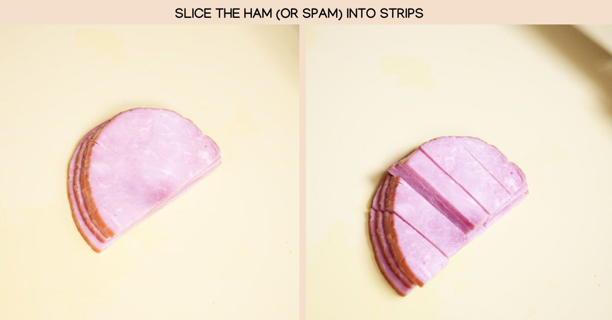 slicing ham