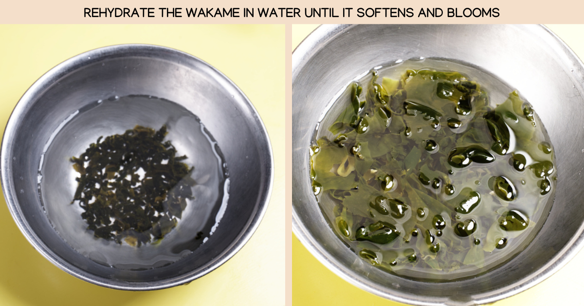 wakame in water
