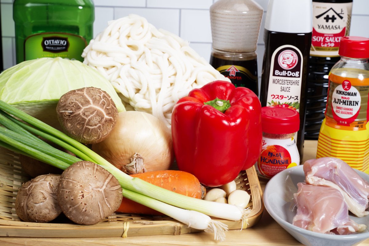 ingredients yaki udon