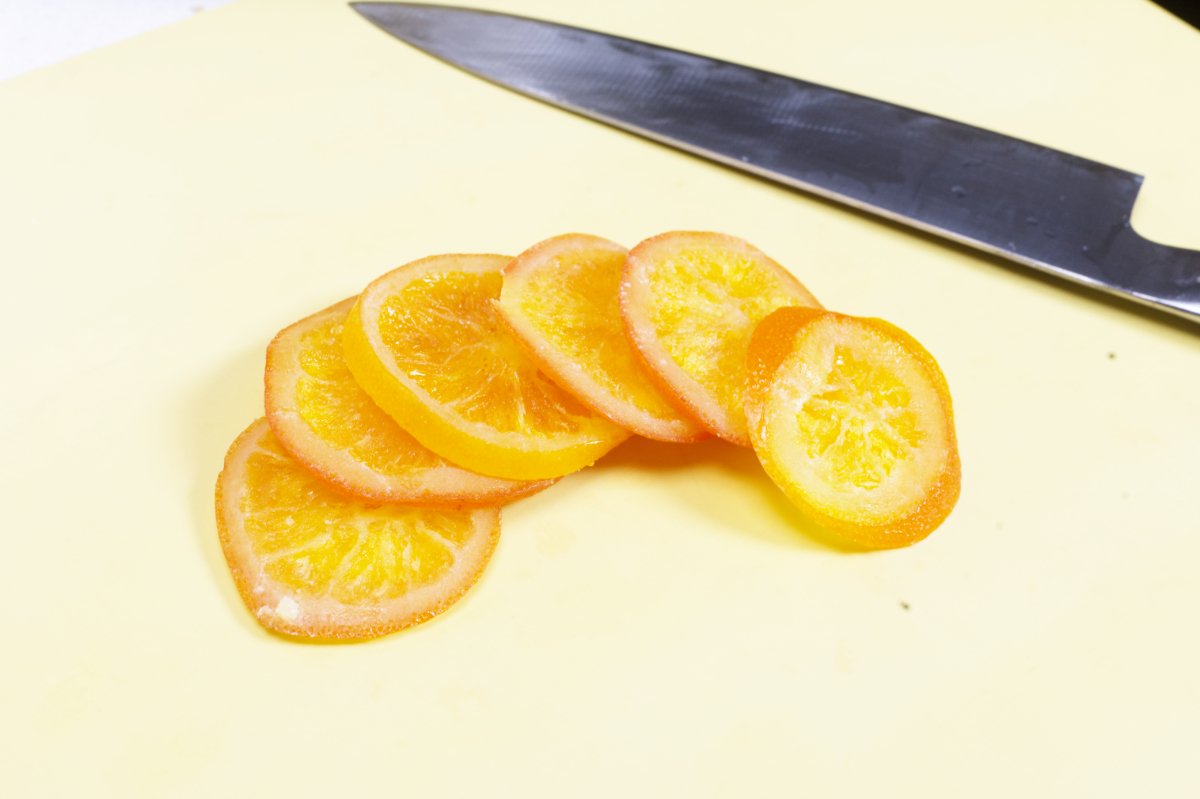 photo of candied orange slices