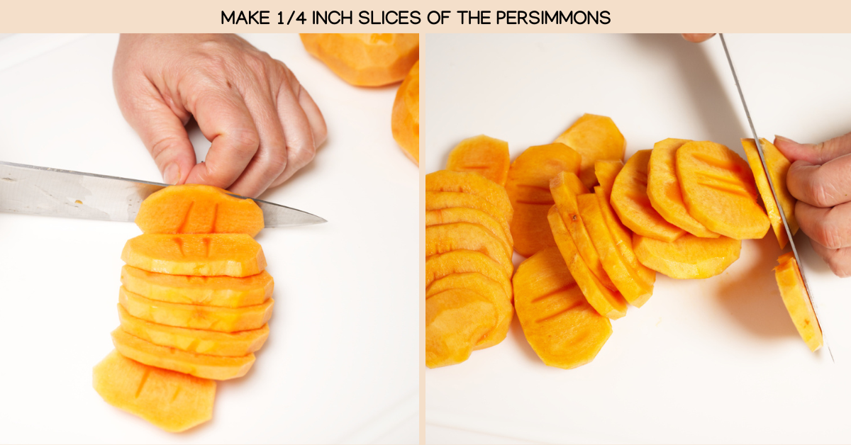 photo os making persimmon slices