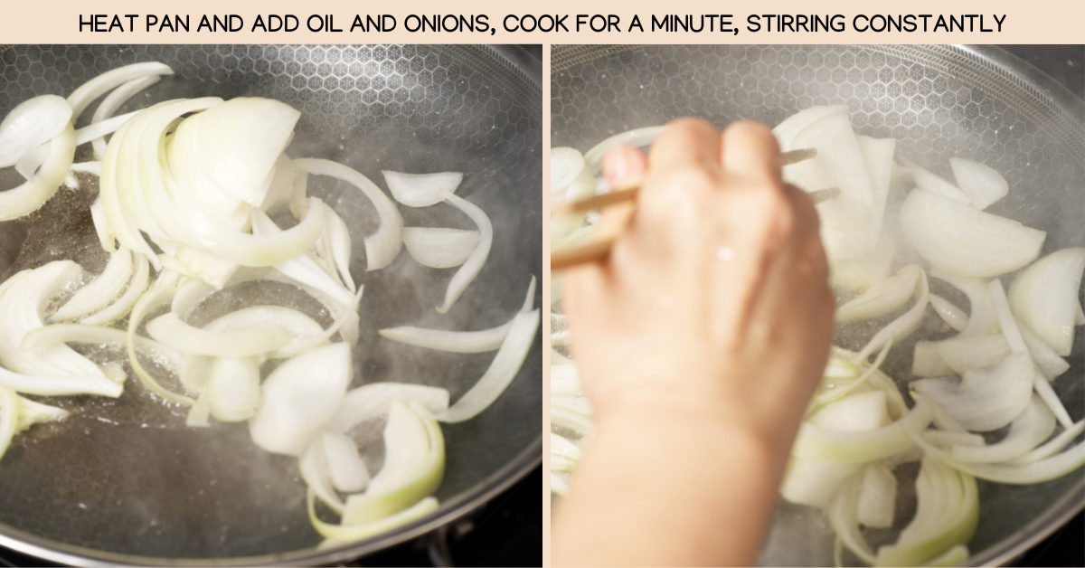 cooking onions