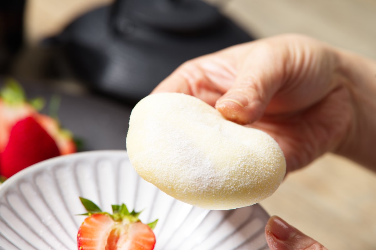 beauty shot of finished mochi