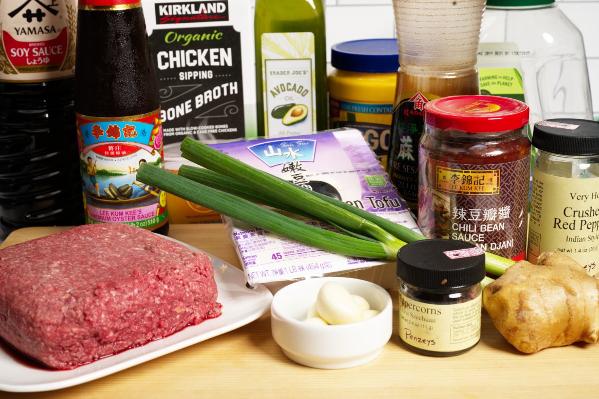 ingredients for mapo tofu