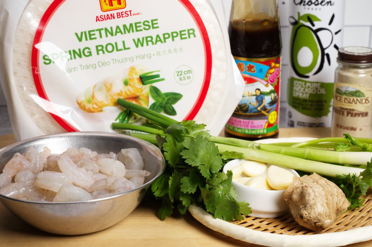 ingredient photo for crispy shrimp dumpling