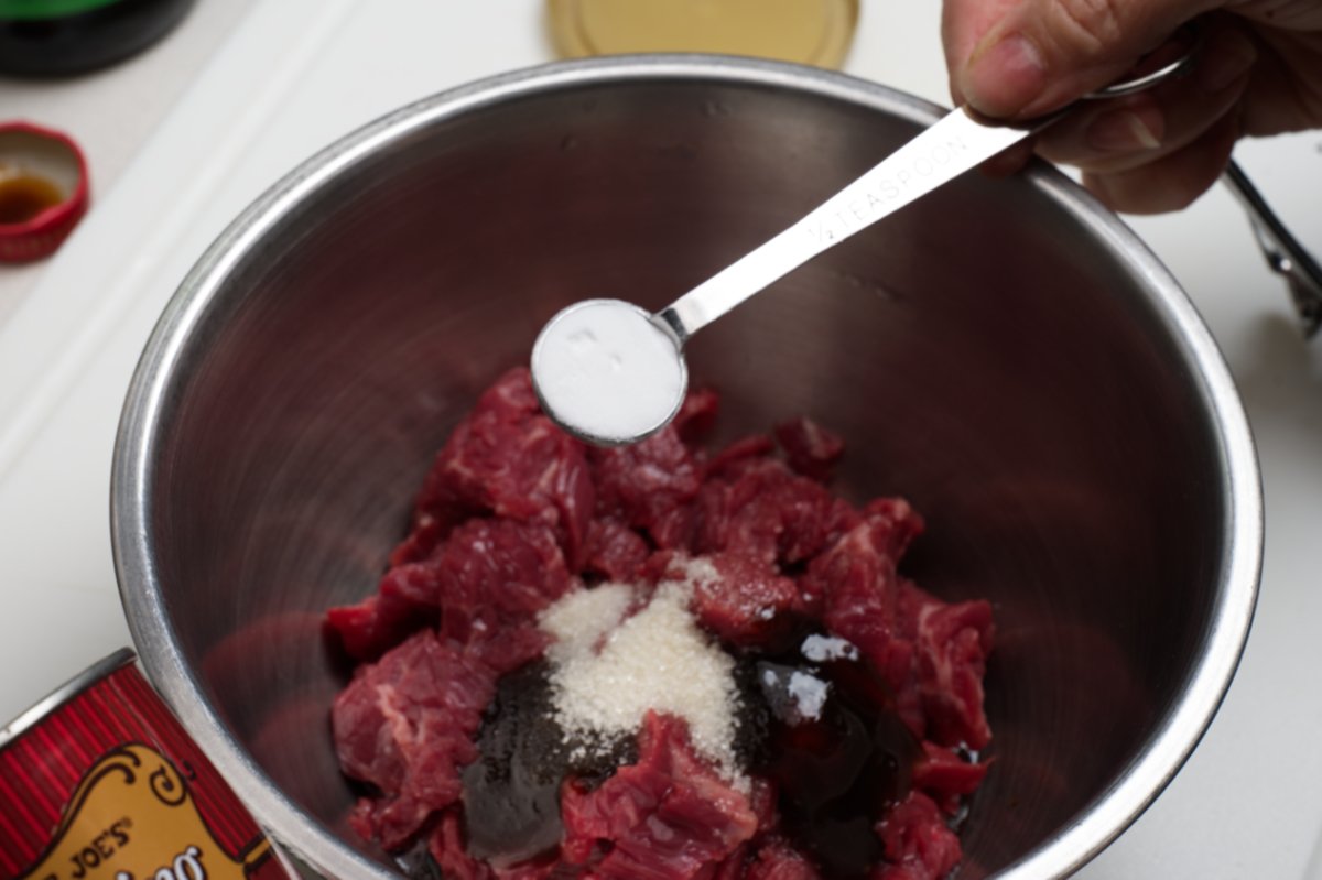 adding baking soda