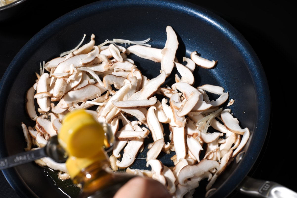 cooking mushrooms for terrine