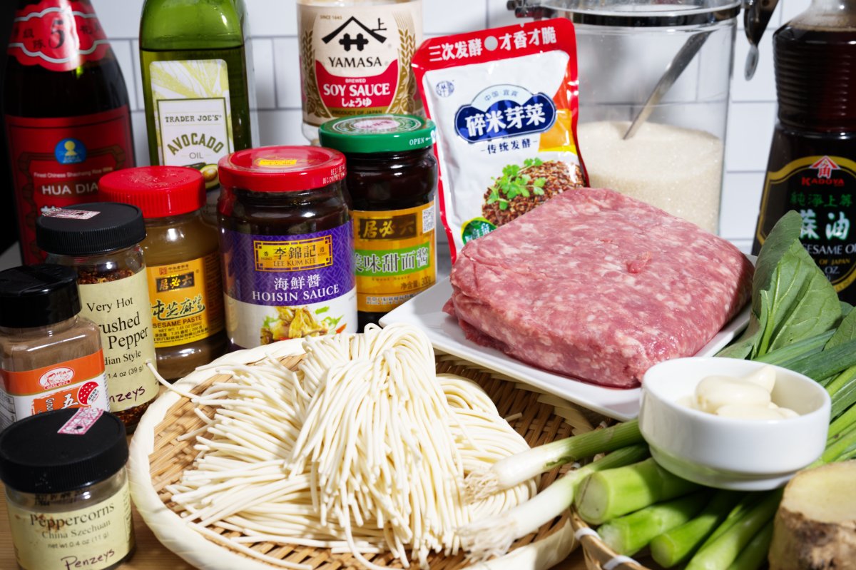 ingredient pick for dan dan noodles