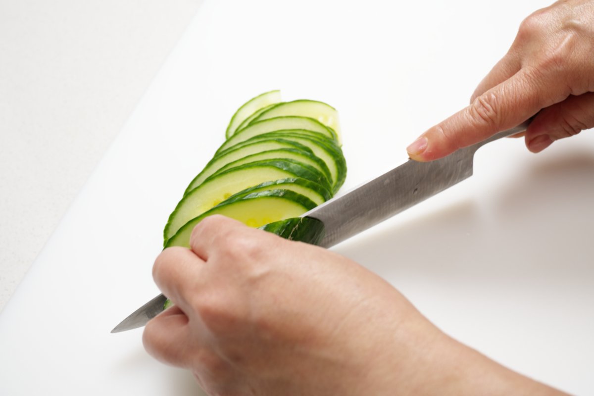 slicing cukes for chilled watermelon cucumber soup