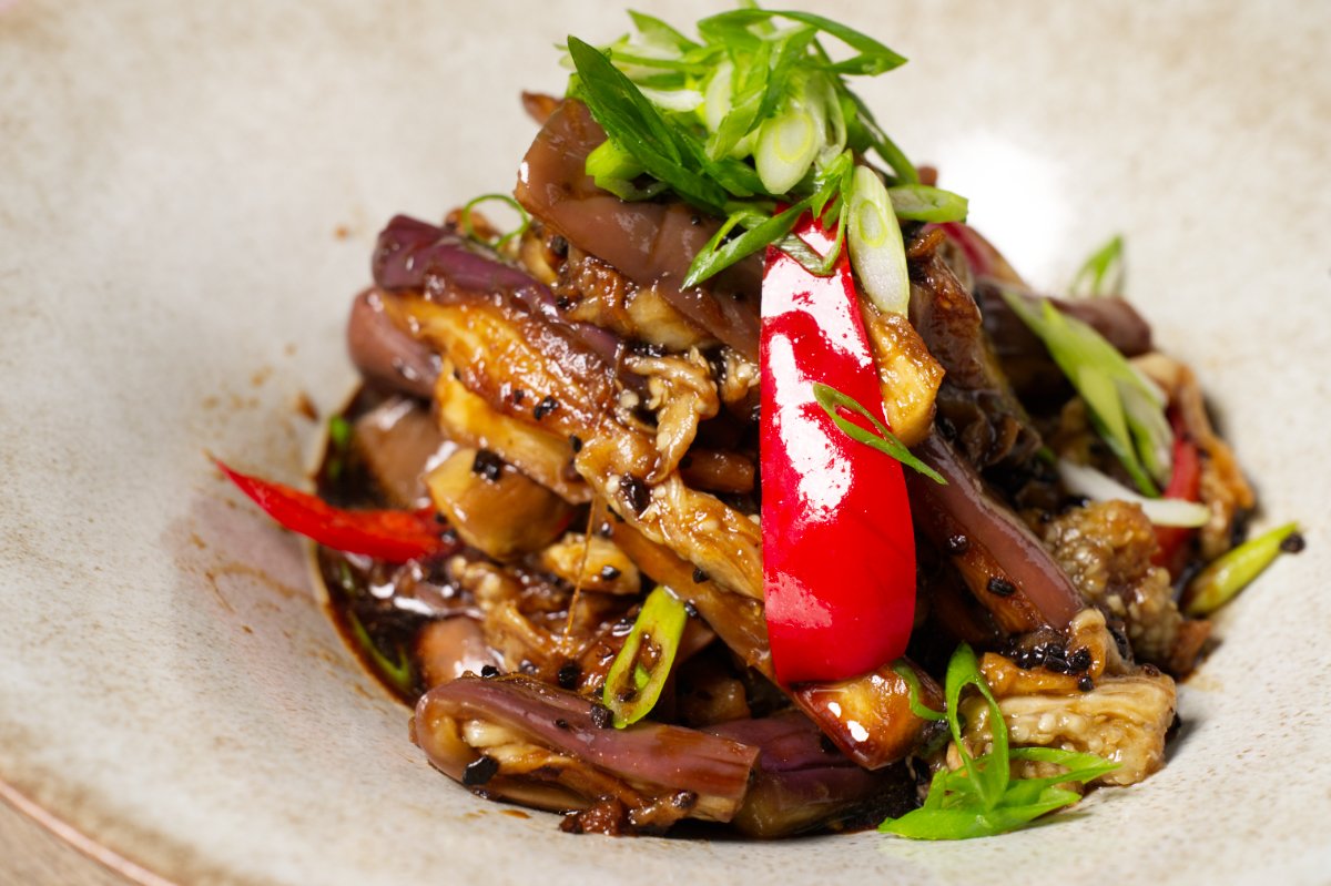 recipe card photo for Chinese-style eggplant salad