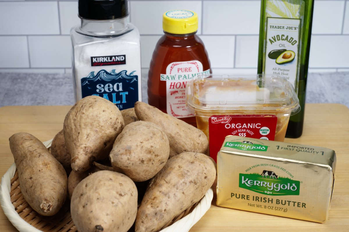ingredient pic for slow roasted okinawan potatoes