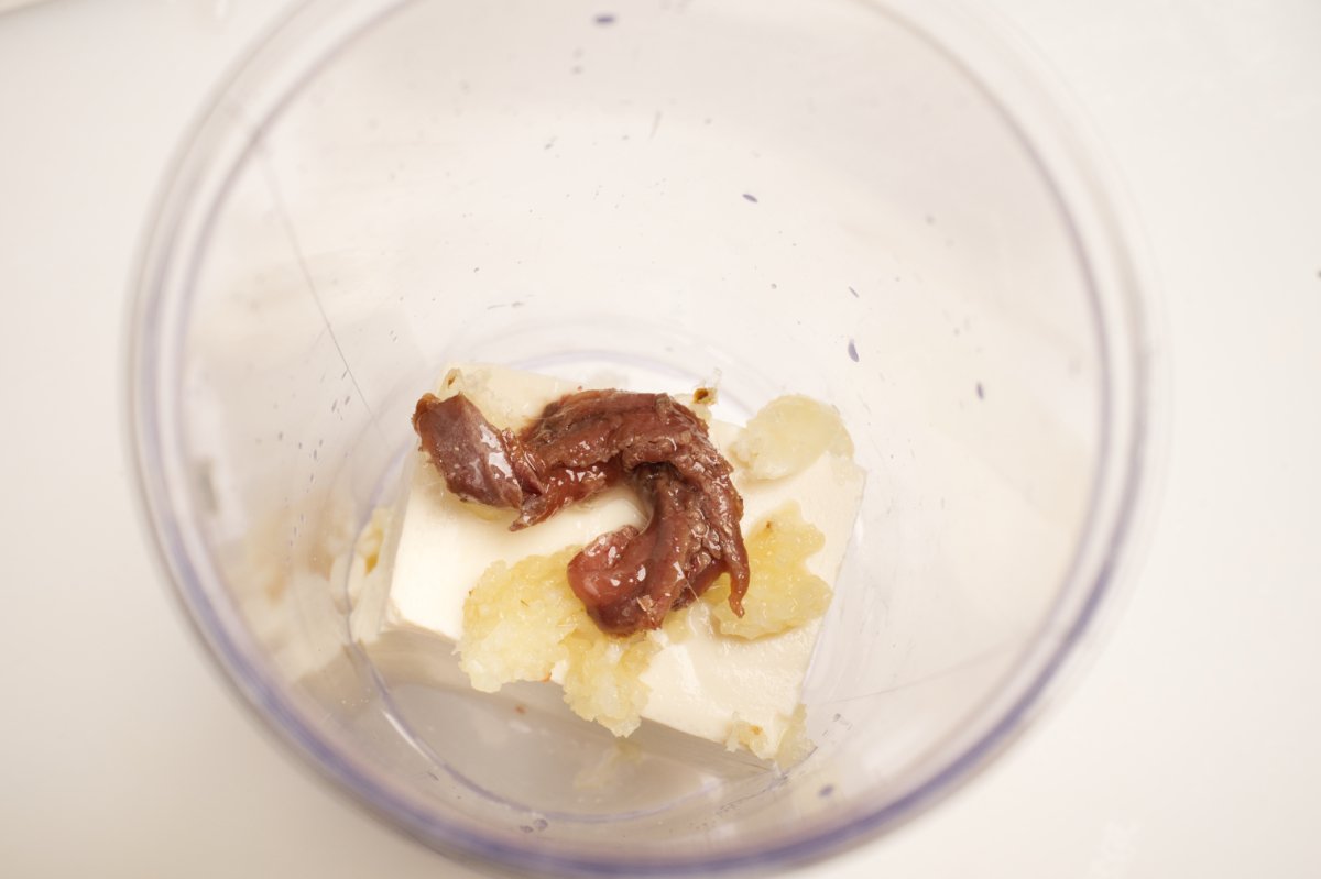 adding the anchovies