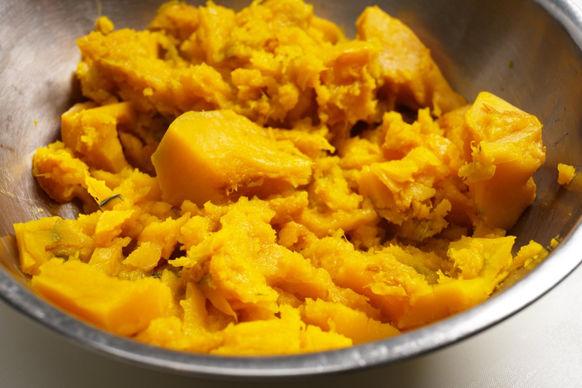 smashed kabocha