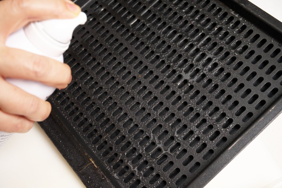 spraying pan for salt and pepper wings