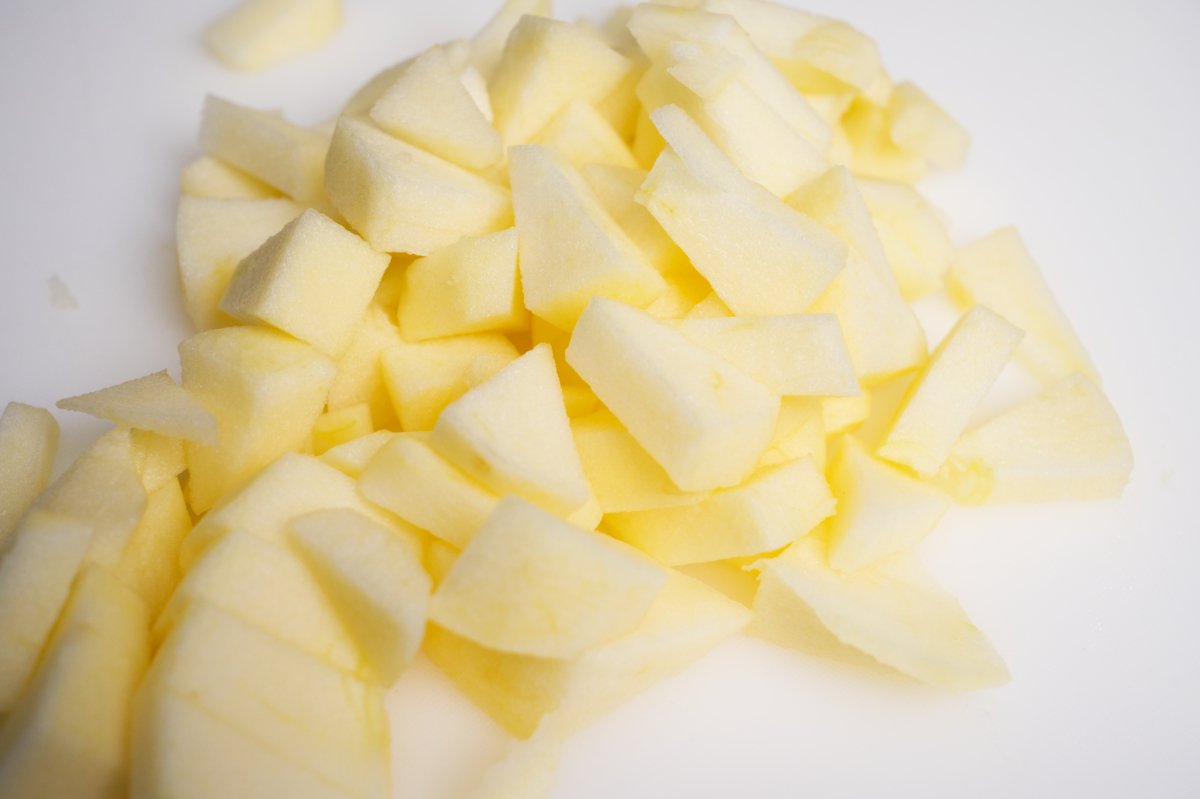 peeled apple healthy breakfast muffins