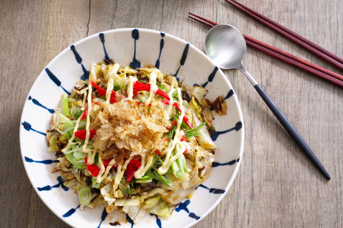 Okonomiyaki Style Cabbage