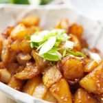 recipe card soy potatoes