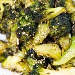 recipe card photo of melting broccoli