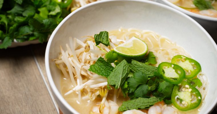 Lemongrass Shrimp Noodle Soup