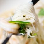recipe card photo lemongrass shrimp noodles soup