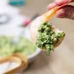 recipe card chilled shrimp with asian pesto