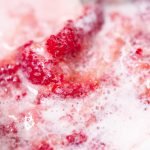 recipe card strawberries and milk