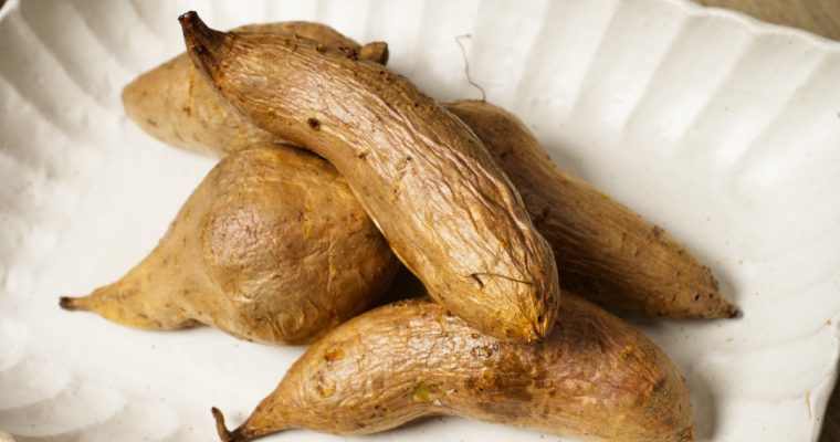 Slow Roasted Okinawan Sweet Potatoes