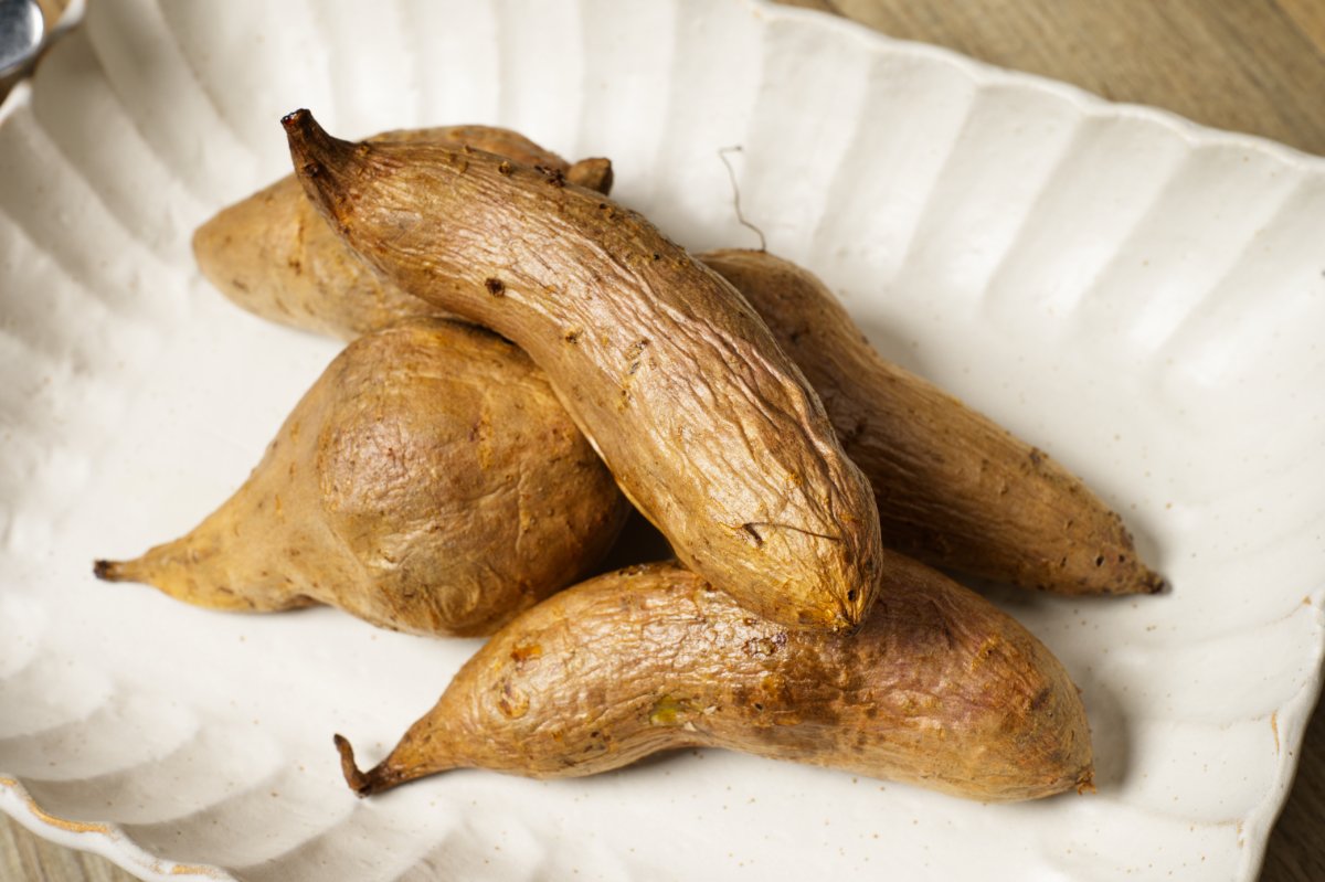 Slow Roasted Okinawan Sweet Potatoes